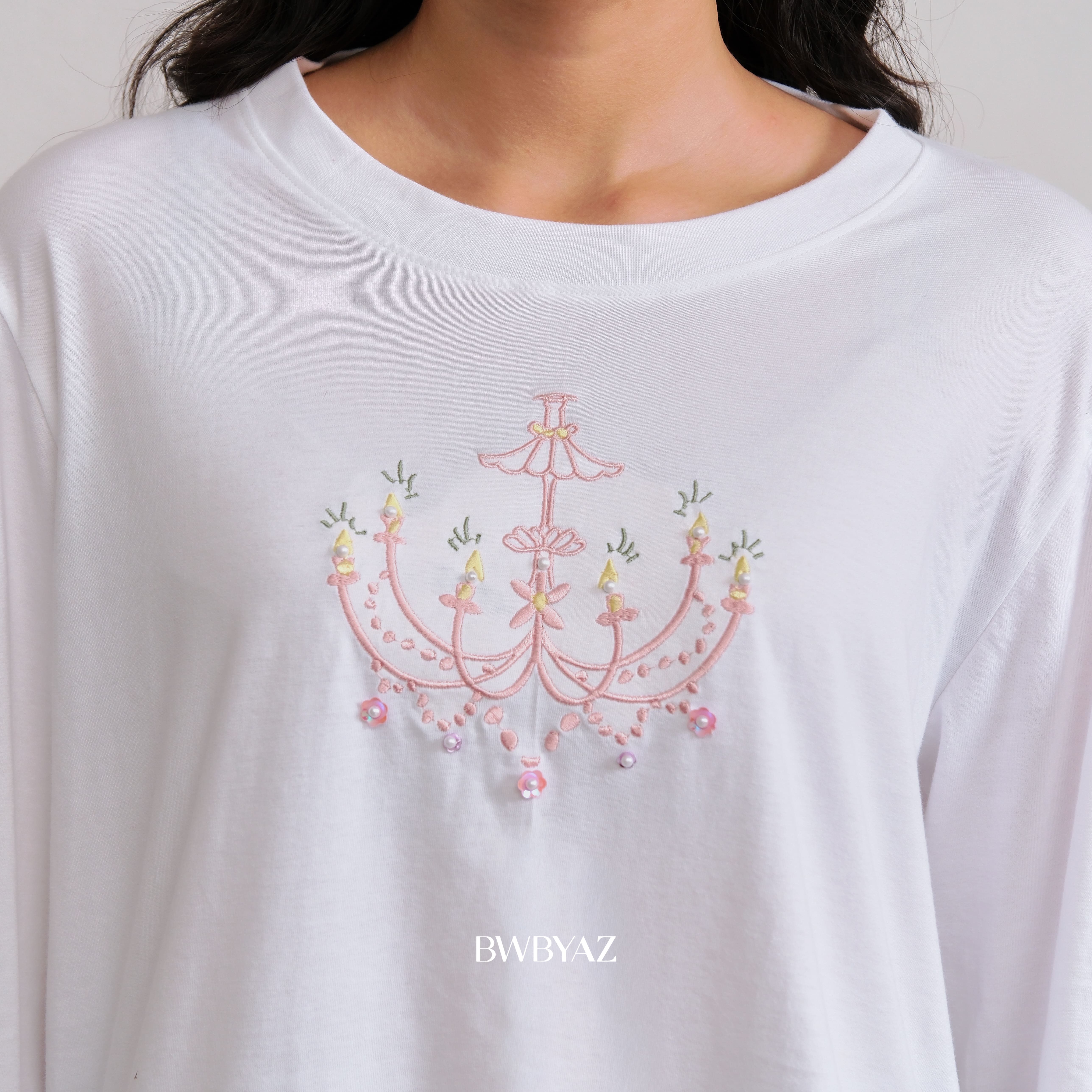 BWBYAZ - Ollie Embroidery Top Twinkle & Teacup