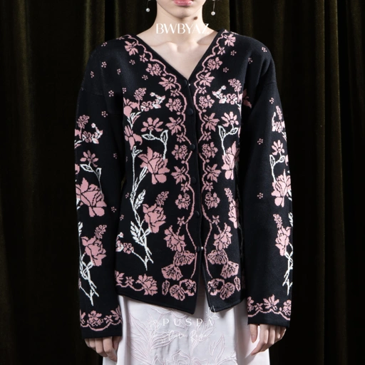Image of BWBYAZ - PUSPA CITA RAYA - Nona Danastri Knit Kebaya (READY STOCK)