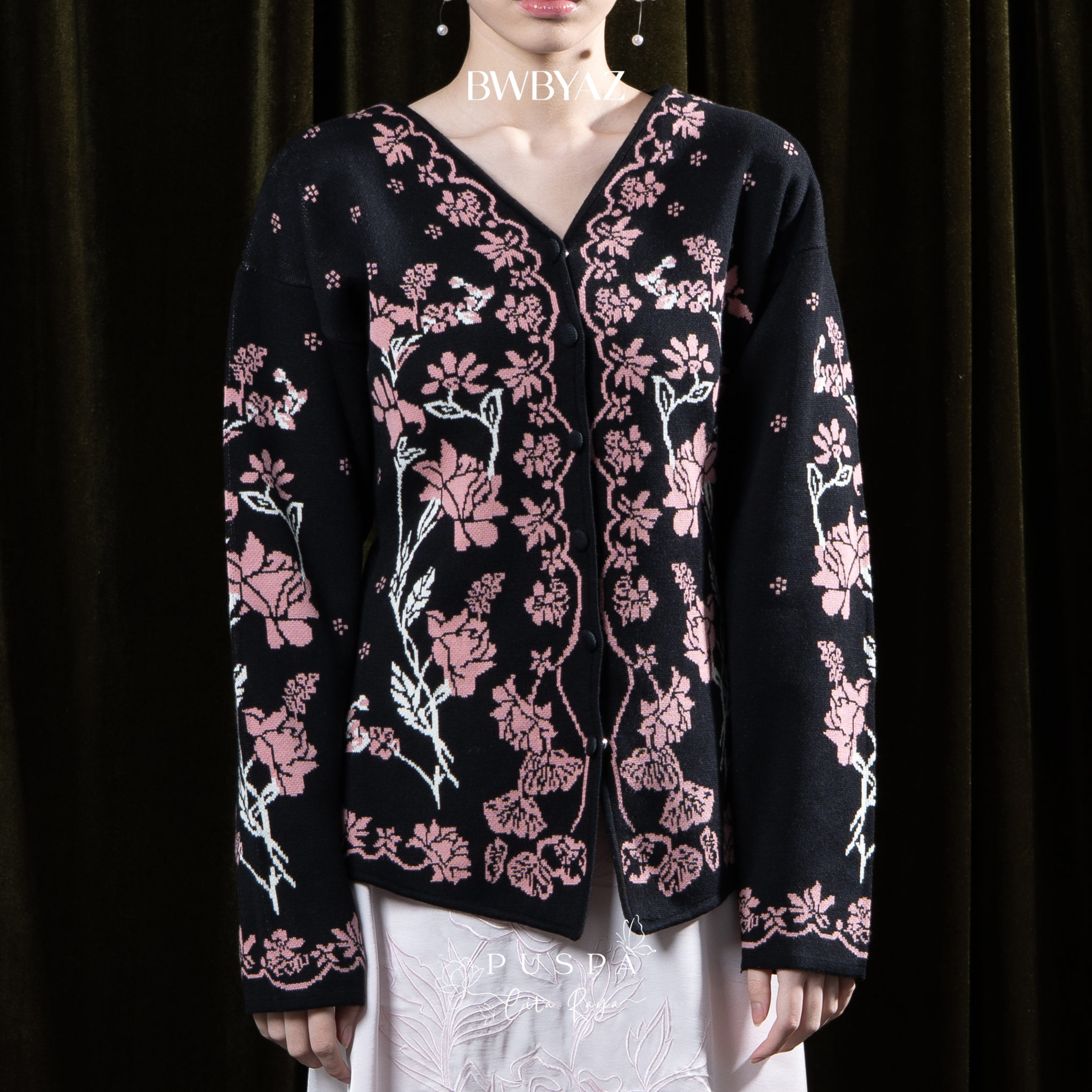 BWBYAZ - PUSPA CITA RAYA - Nona Danastri Knit Kebaya (READY STOCK)