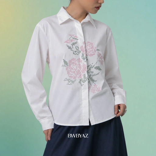 Image of BWBYAZ - Varette Embroidery Shirt