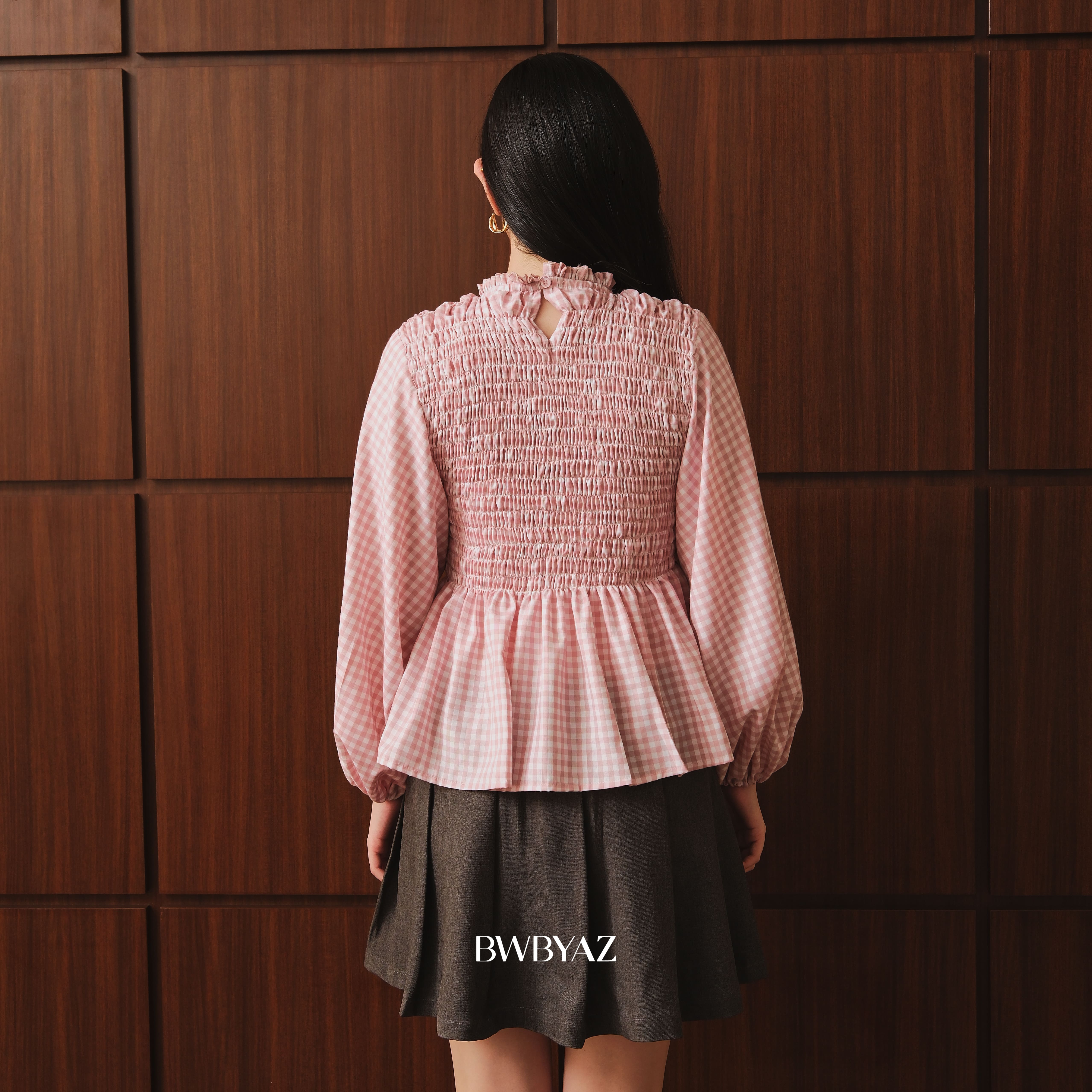 BWBYAZ - Elaria Shirred Top