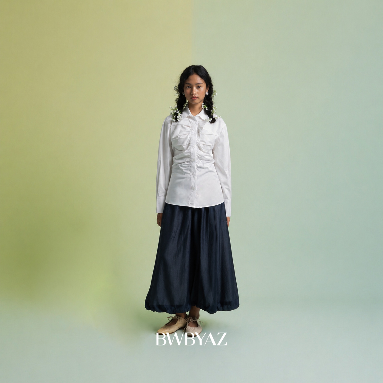 BWBYAZ - Nirbita Shirred Shirt