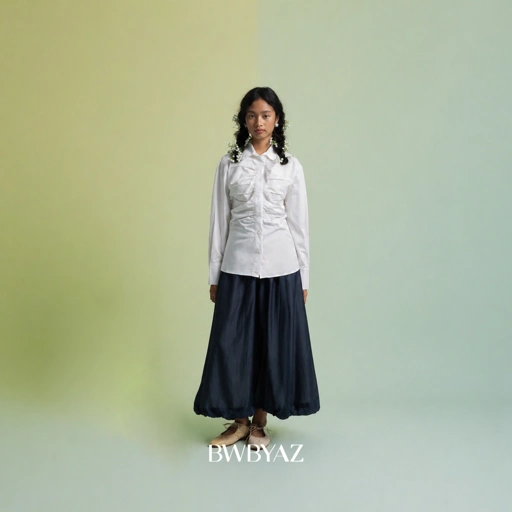 Image of BWBYAZ - Nirbita Shirred Shirt