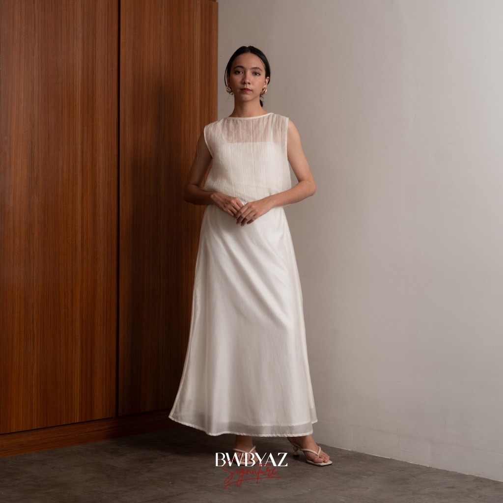BWBYAZ SIGNATURE - ELOIR SHEER SKIRT (READYSTOCK)