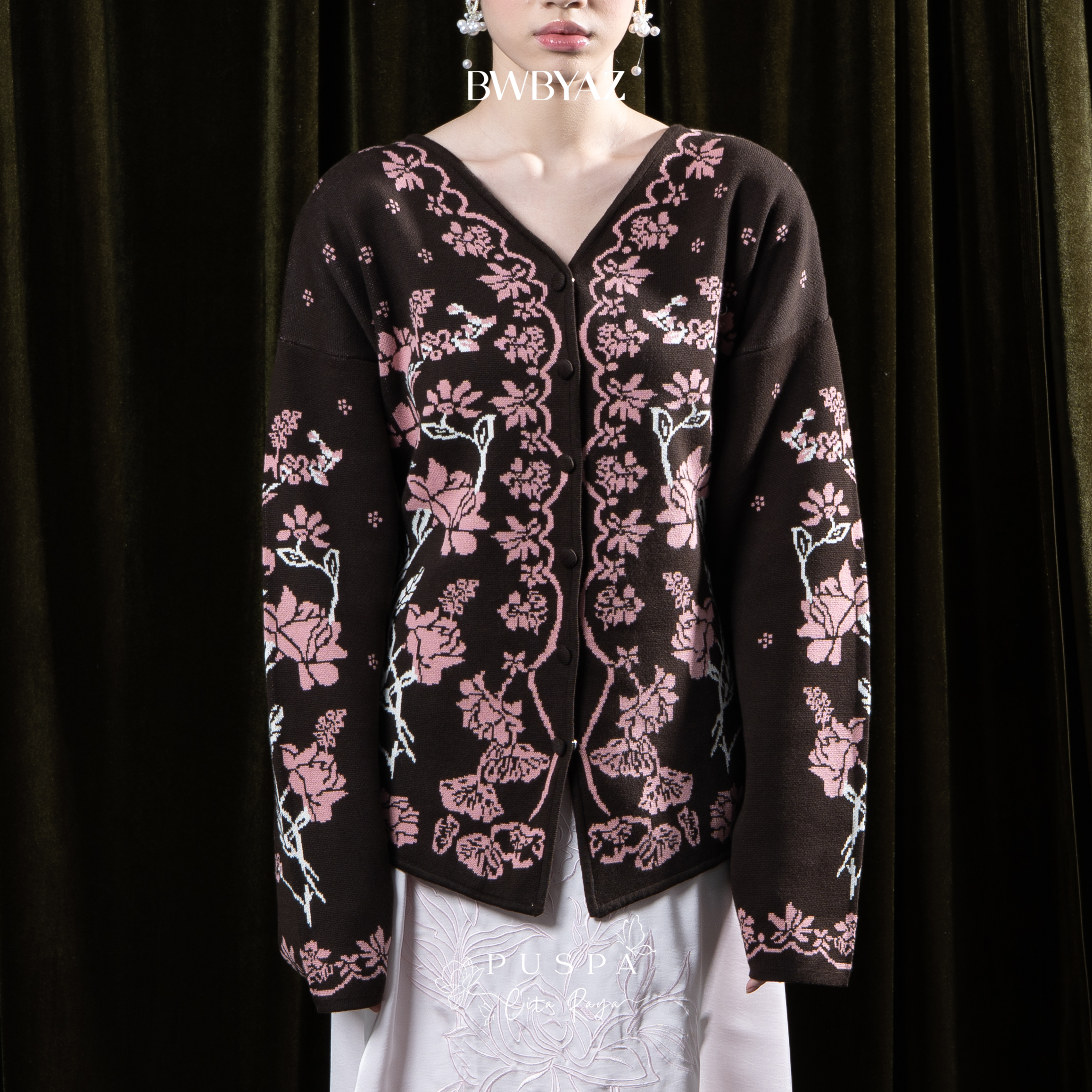 BWBYAZ - PUSPA CITA RAYA - Nona Danastri Knit Kebaya (READY STOCK)