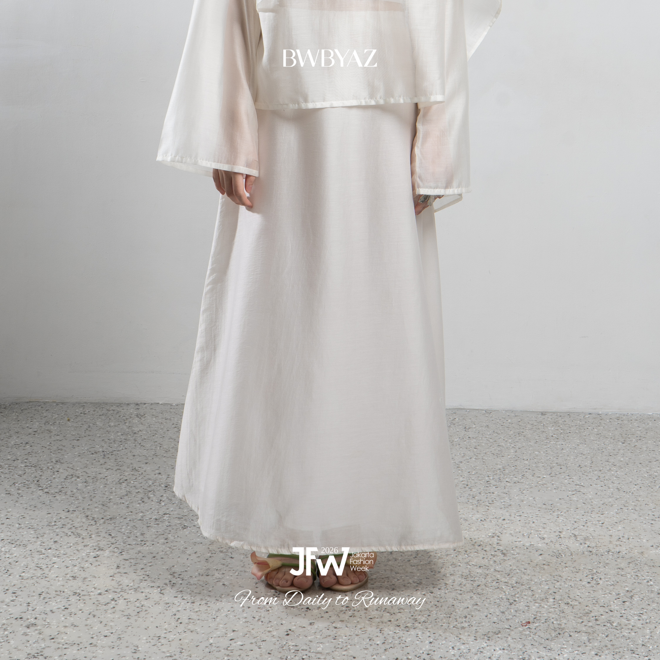 BWBYAZ JFW COLLECTION - Eloir Sheer Skirt (READY STOCK)