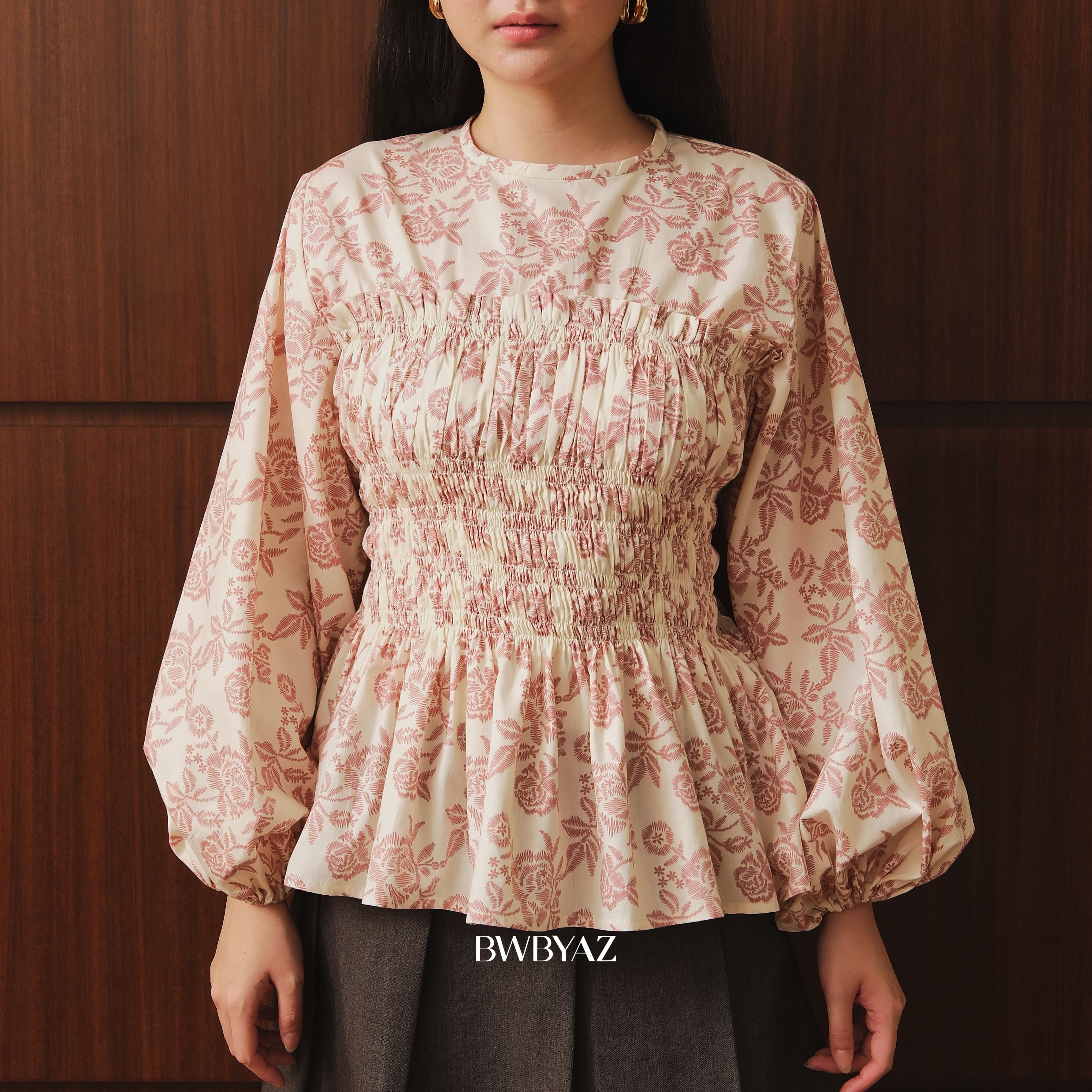 BWBYAZ - Rissa Shirred Top
