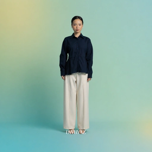 Image of BWBYAZ - Kisara Peplum Shirt