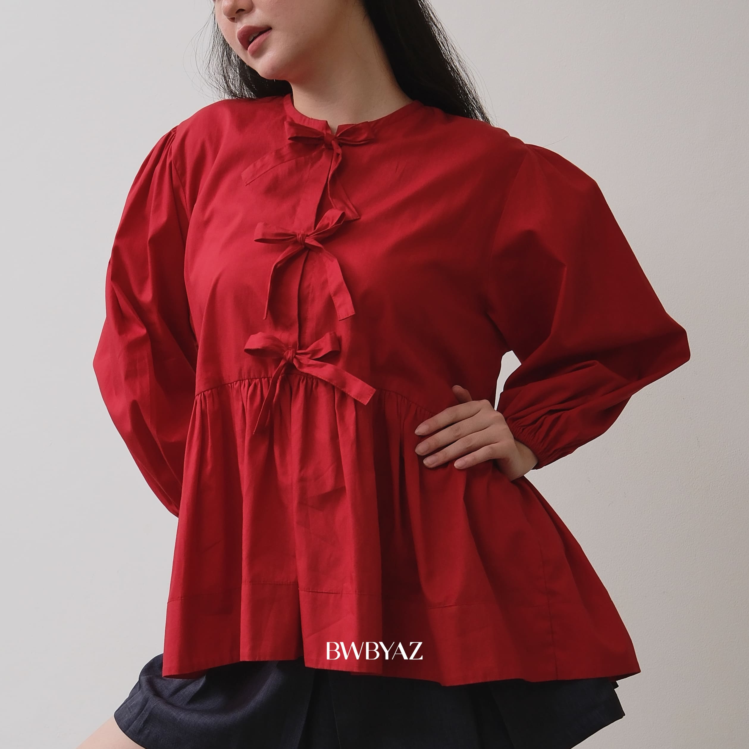 BWBYAZ - Anya Puffy Blouse (READY STOCK)