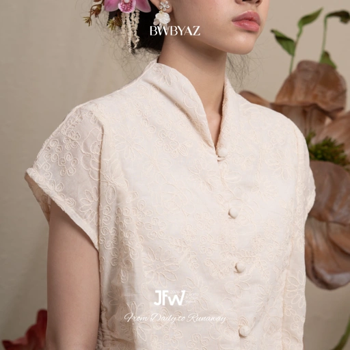 Image of BWBYAZ JFW COLLECTION -  RHYE EMBROIDERY VEST