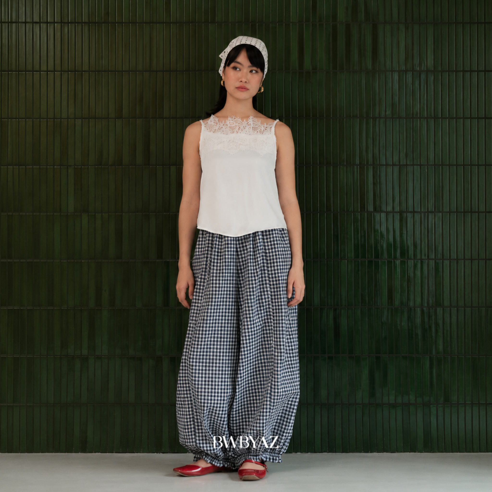 BWBYAZ - Hailey Ruffle Pants (READY STOCK)