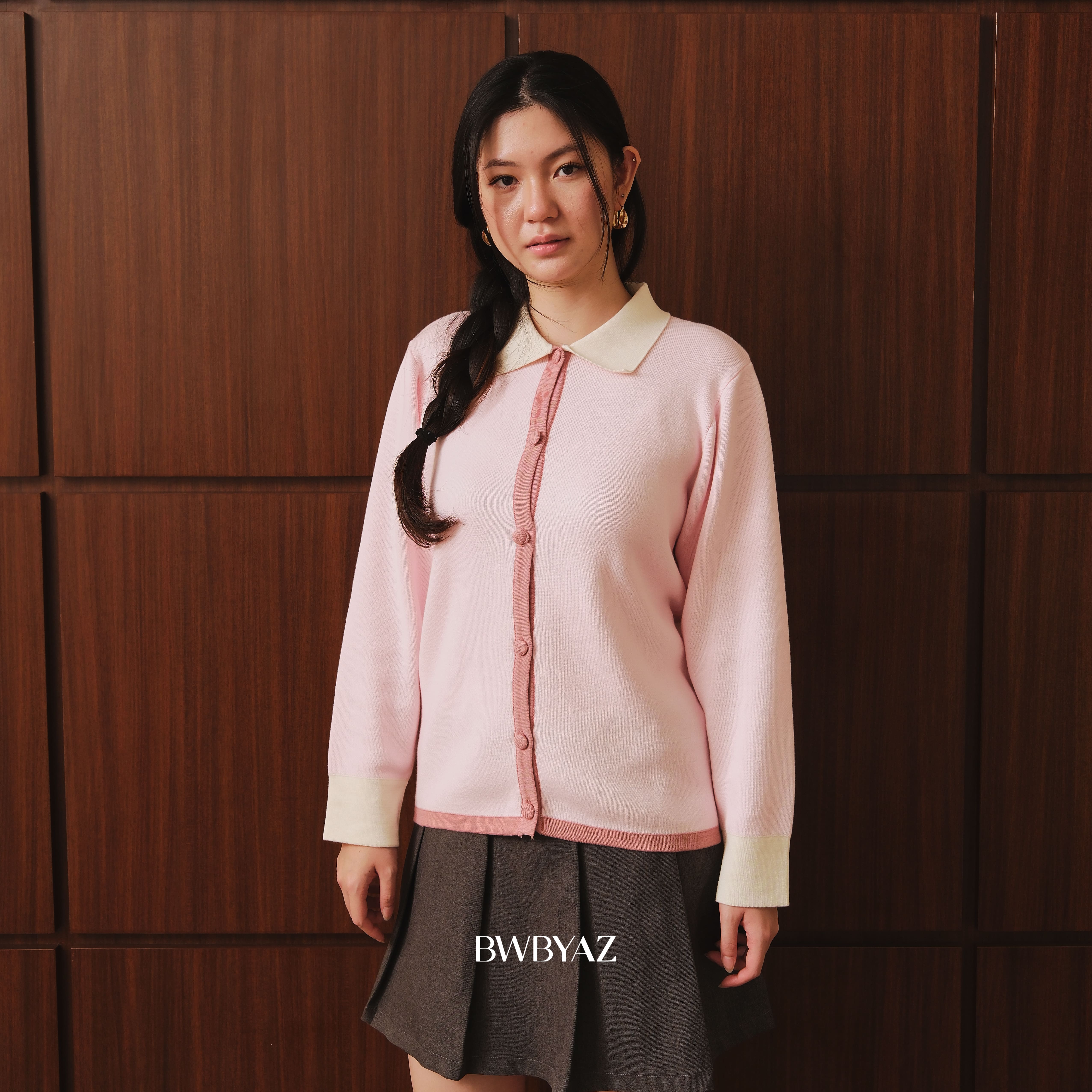 BWBYAZ STAPLE EASE- Sora Knit Shirt (READY STOCK)