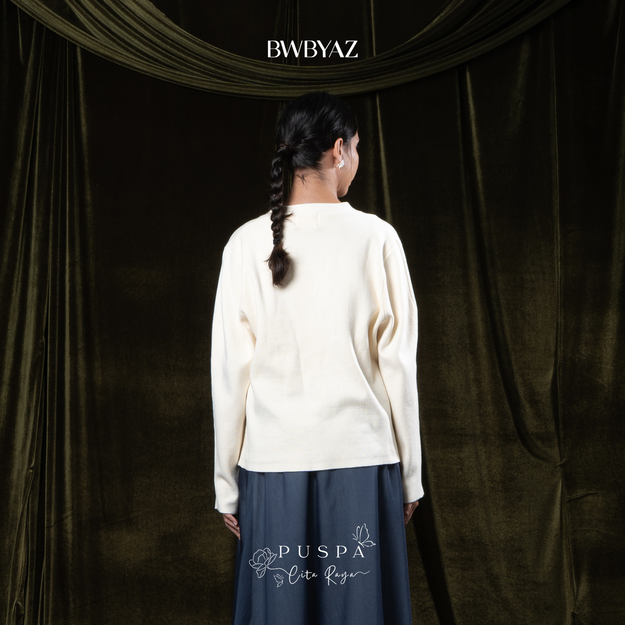 BWBYAZ - PUSPA CITA RAYA - Arumaya Embroidery Knit (READY STOCK)