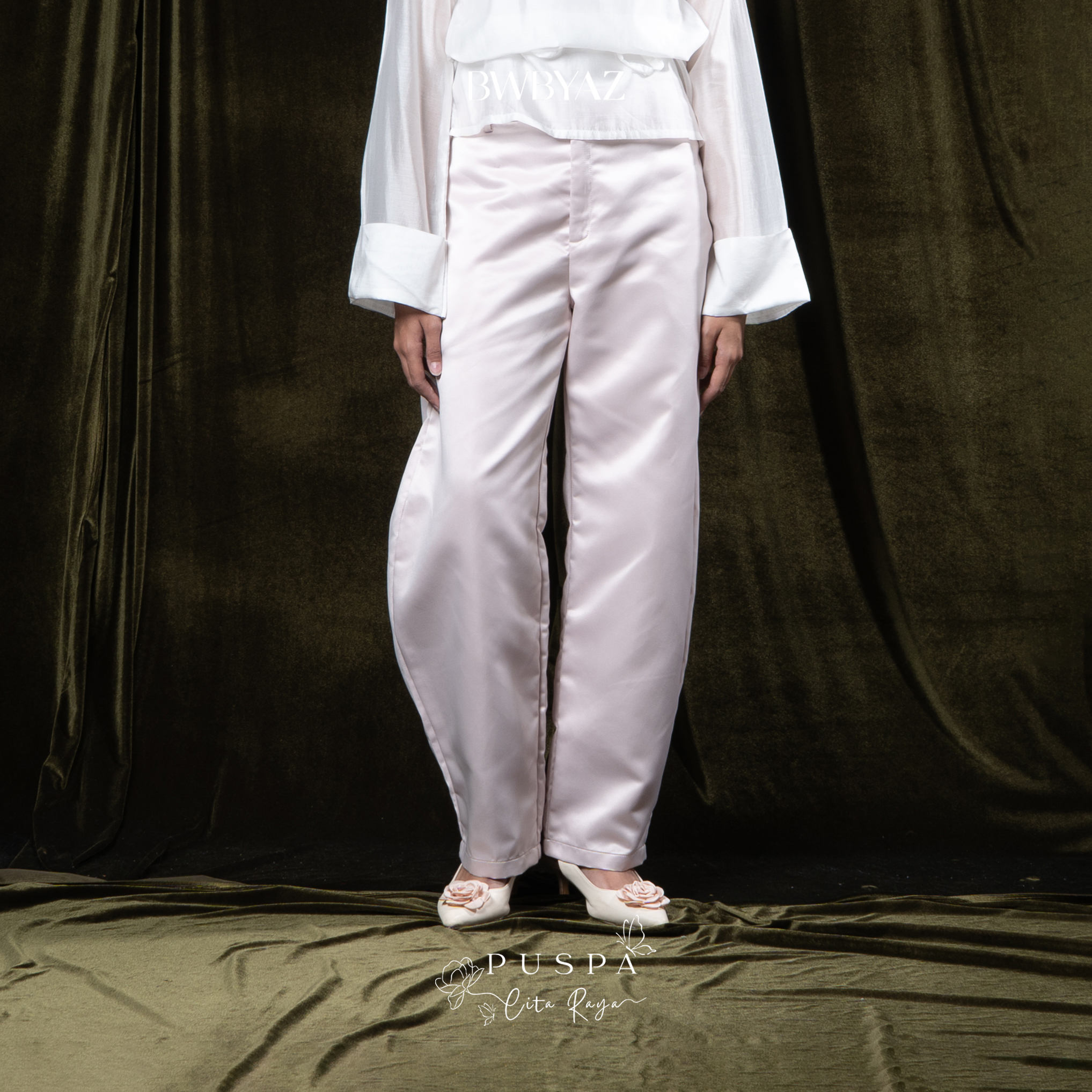 BWBYAZ - PUSPA CITA RAYA - Nona Ayani Barrel Pants (READY STOCK)