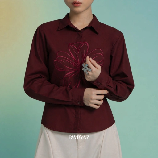 BWBYAZ - Sasmita Blooming Shirt' (READY STOCK)
