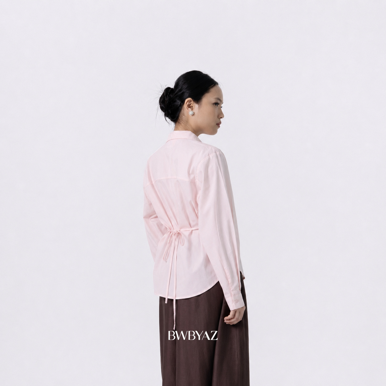 BWBYAZ - Reshya Embroidery Shirt (READY STOCK).