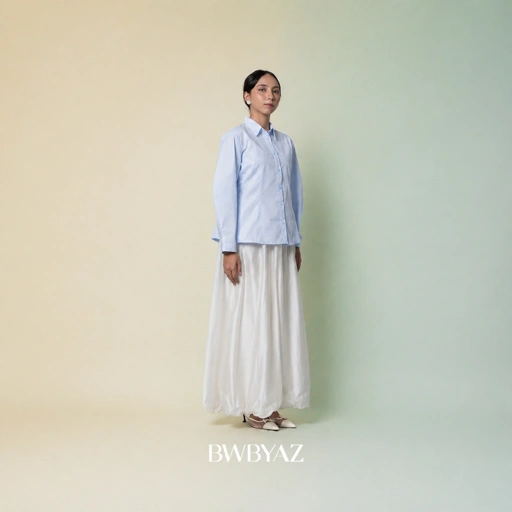 Image of BWBYAZ - Veyline Barrel Shirt (READY STOCK)