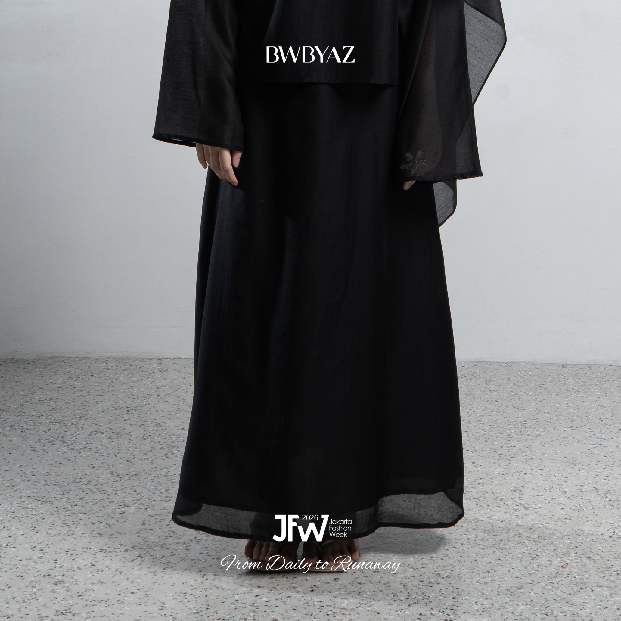 BWBYAZ JFW COLLECTION - Eloir Sheer Skirt (READY STOCK)