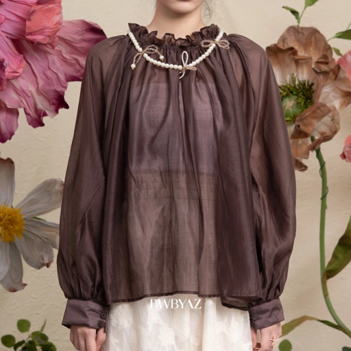 Image of BWBYAZ JFW  COLLECTION - CELIA PUFF BLOUSE (READY STOCK)