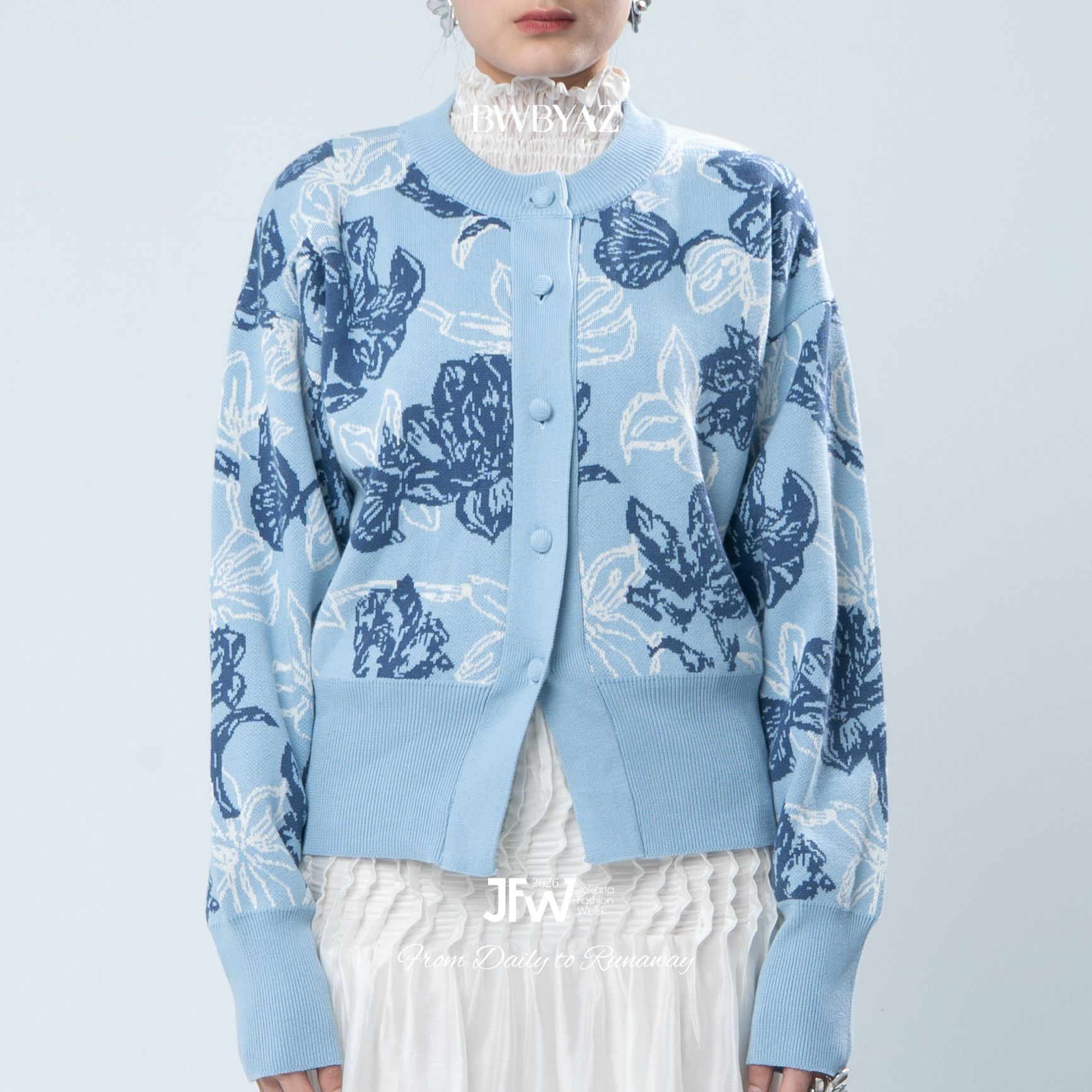 BWBYAZ JFW COLLECTION - Gia Fitted Knit Cardigan (READY STOCK)