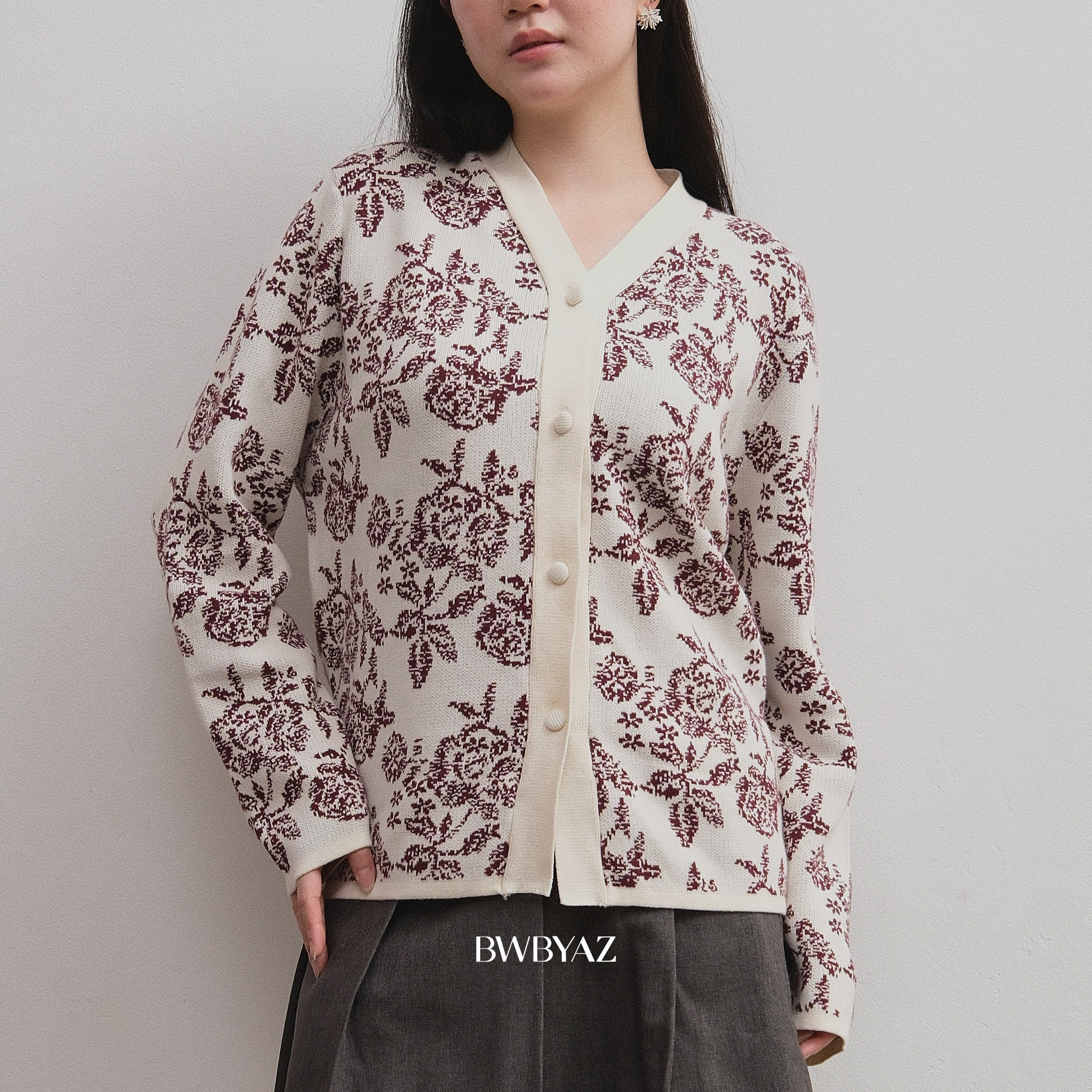 BWBYAZ - Aluna Knit Cardigan (READY STOCK)