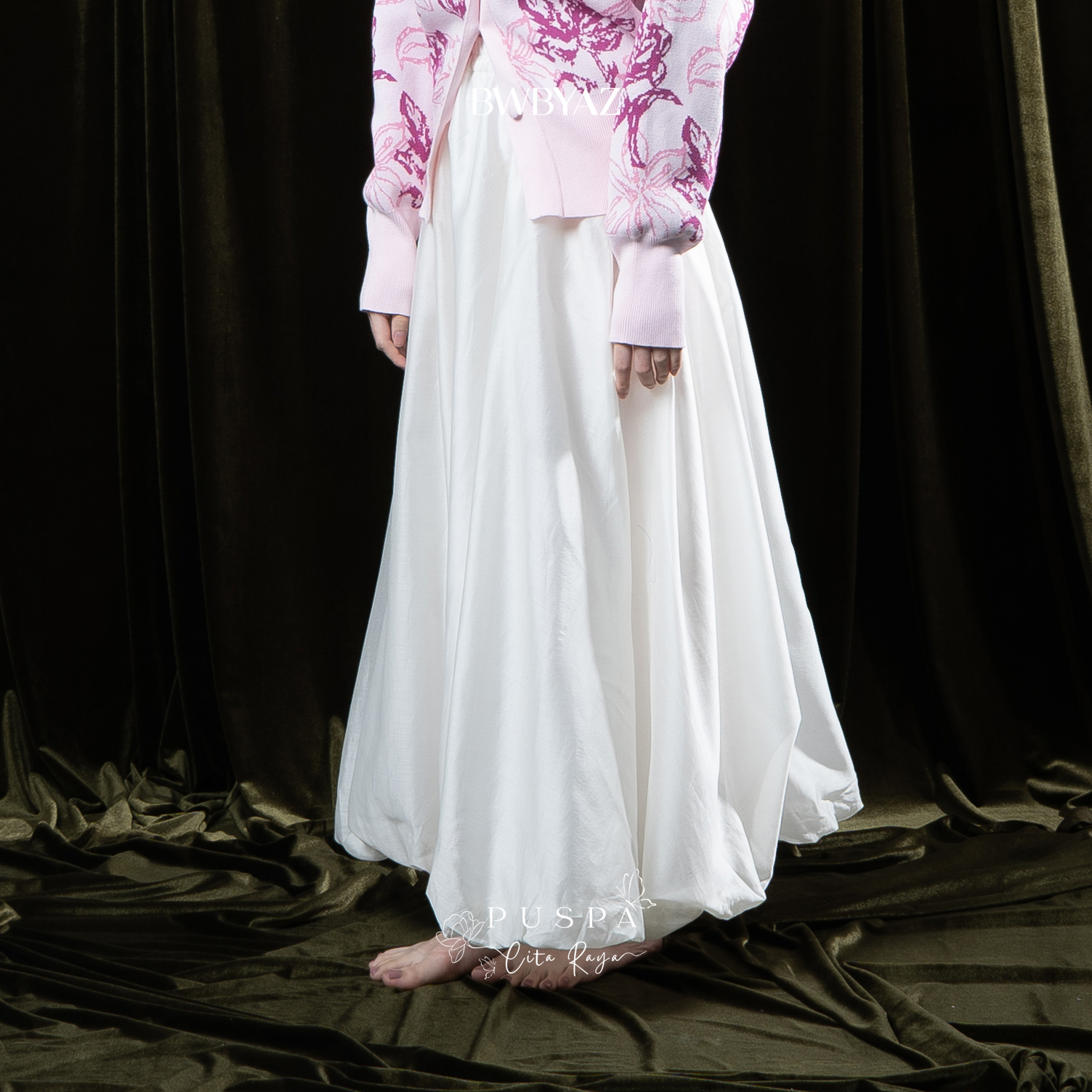 BWBYAZ - PUSPA CITA RAYA - Amarta Baloon Sheer Skirt