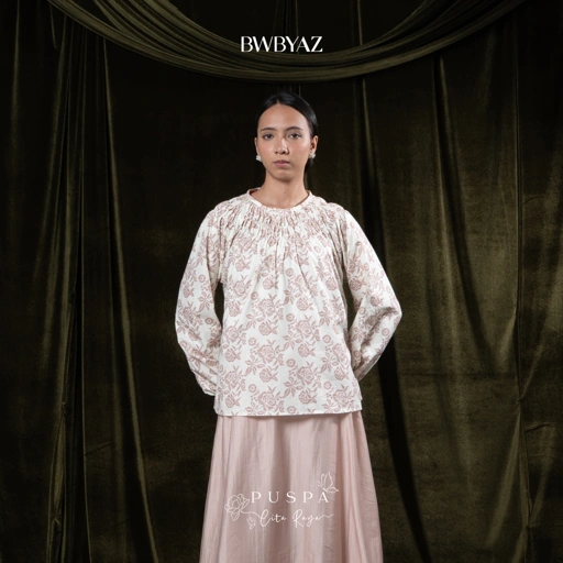 BWBYAZ - PUSPA CITA RAYA - Nona Damaira Shirred Blouse.