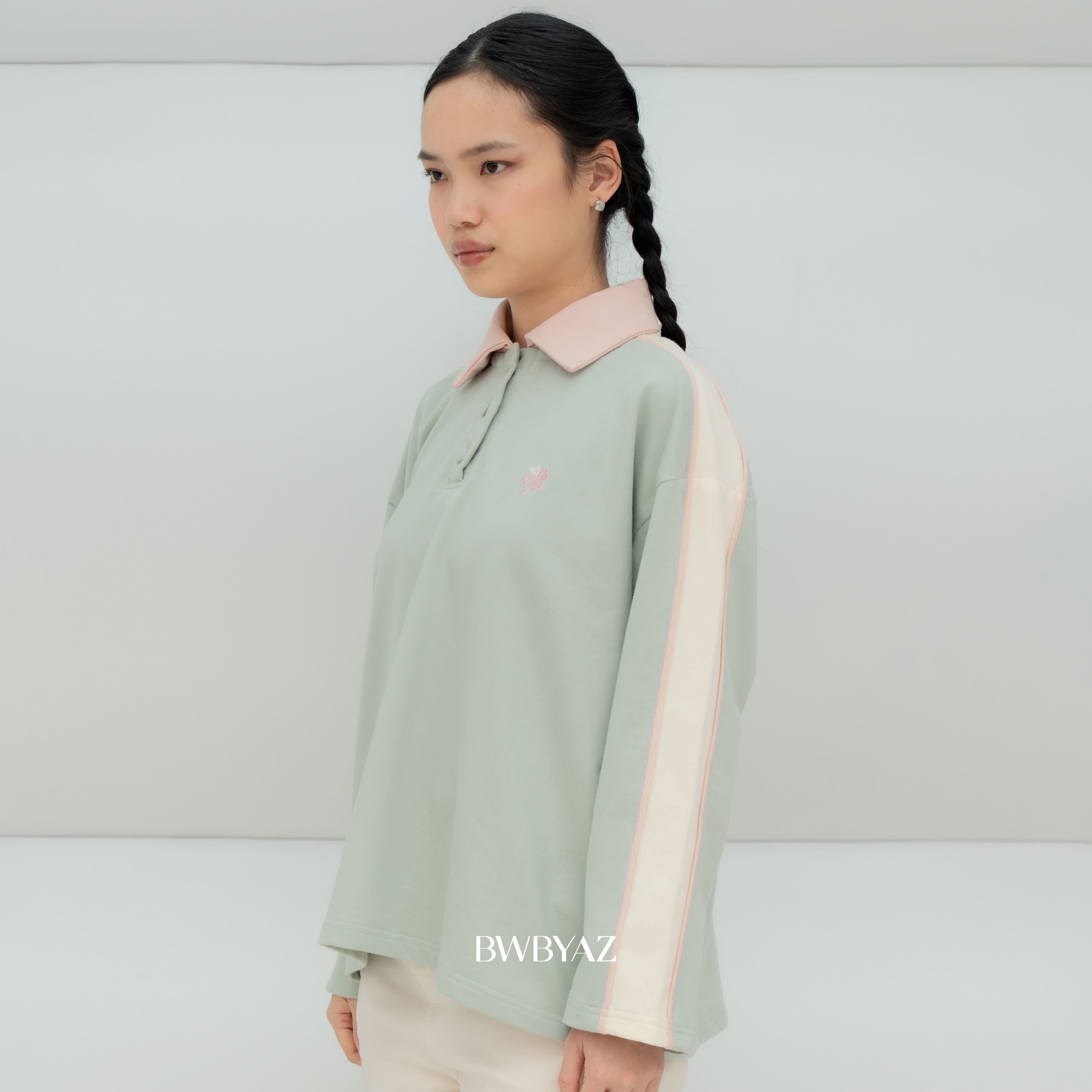 BWBYAZ - Mairyn Polo Shirt (READY STOCK)