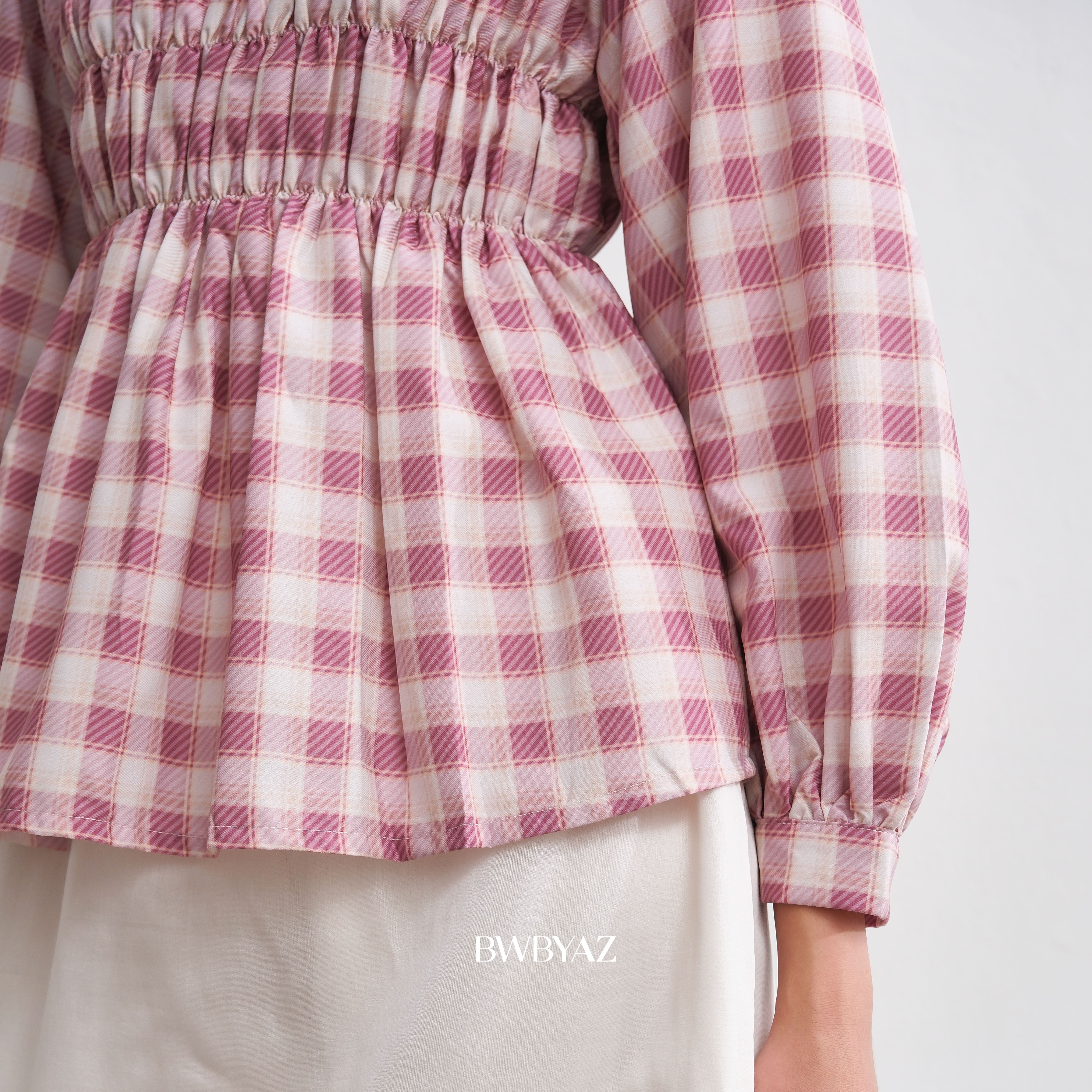 BWBYAZ - Pamela Shirred Blouse Signature