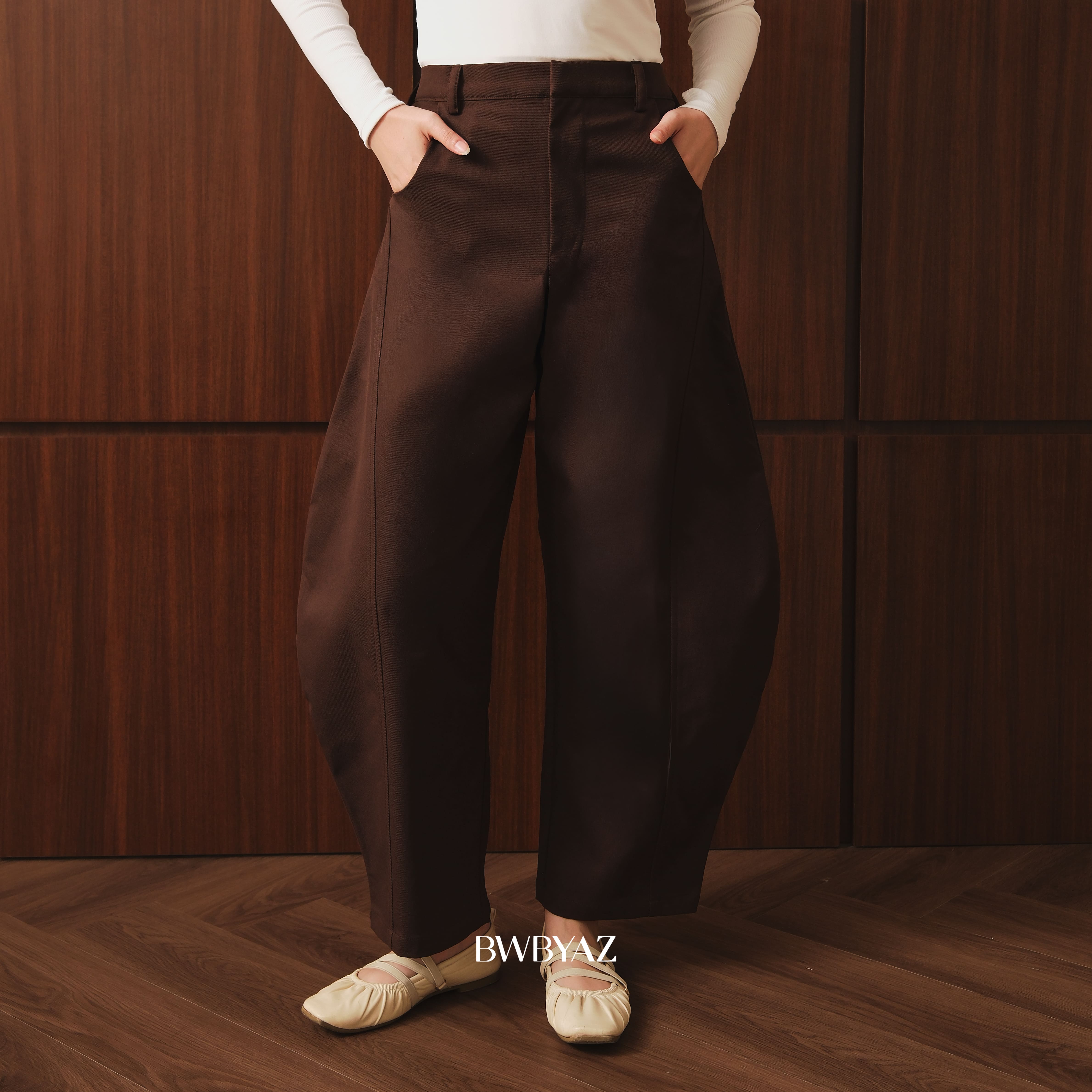 BWBYAZ - Riley Barrel Pants