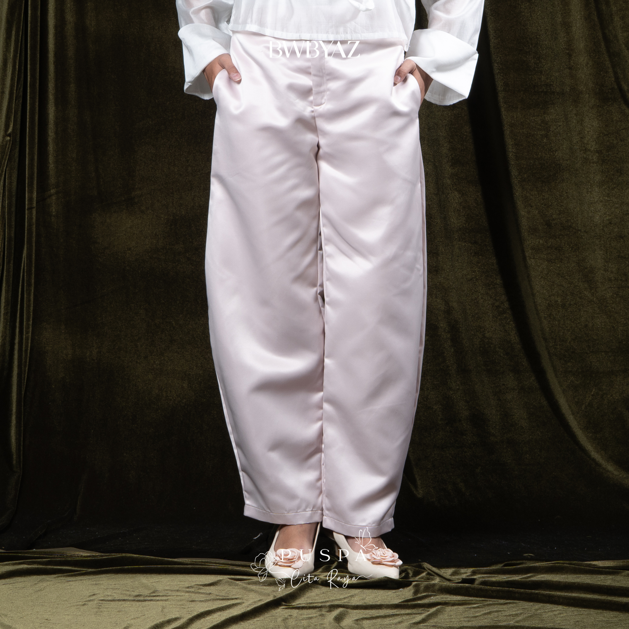 BWBYAZ - PUSPA CITA RAYA - Nona Ayani Barrel Pants (READY STOCK)