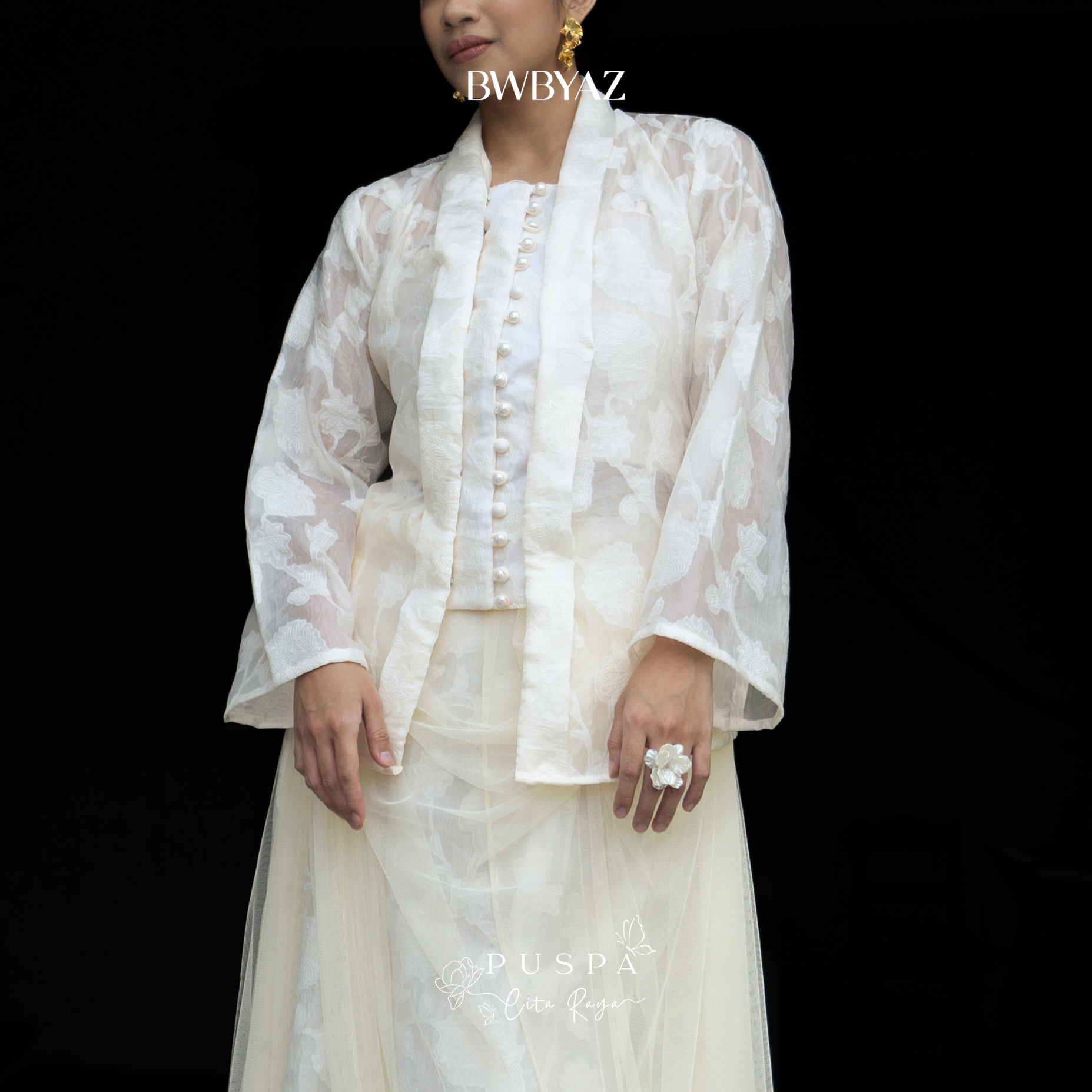 BWBYAZ - PUSPA CITA RAYA - Nona Ayuning Lace Kebaya (READY STOCK)