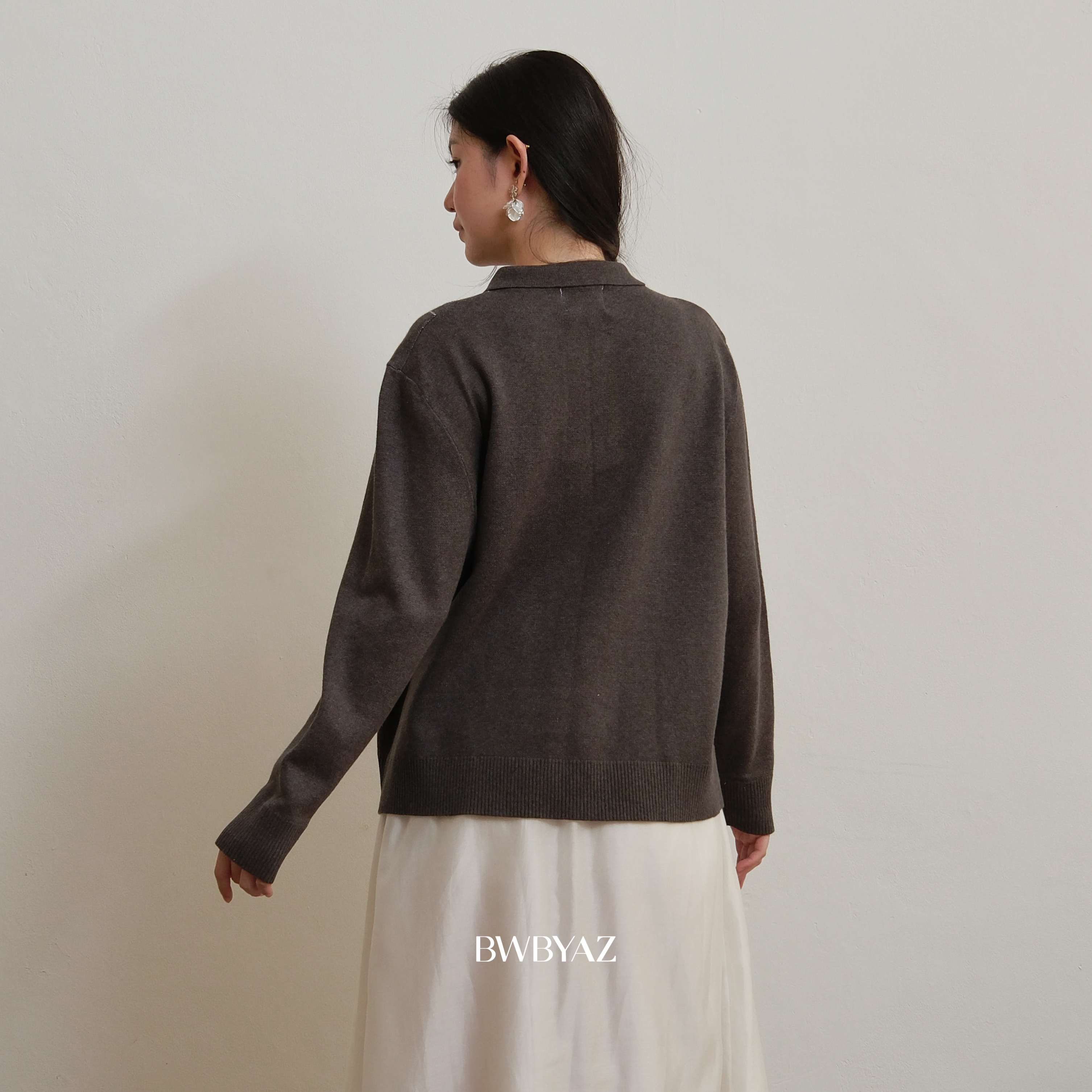BWBYAZ - Gracia Argyle Knit (READY STOCK)