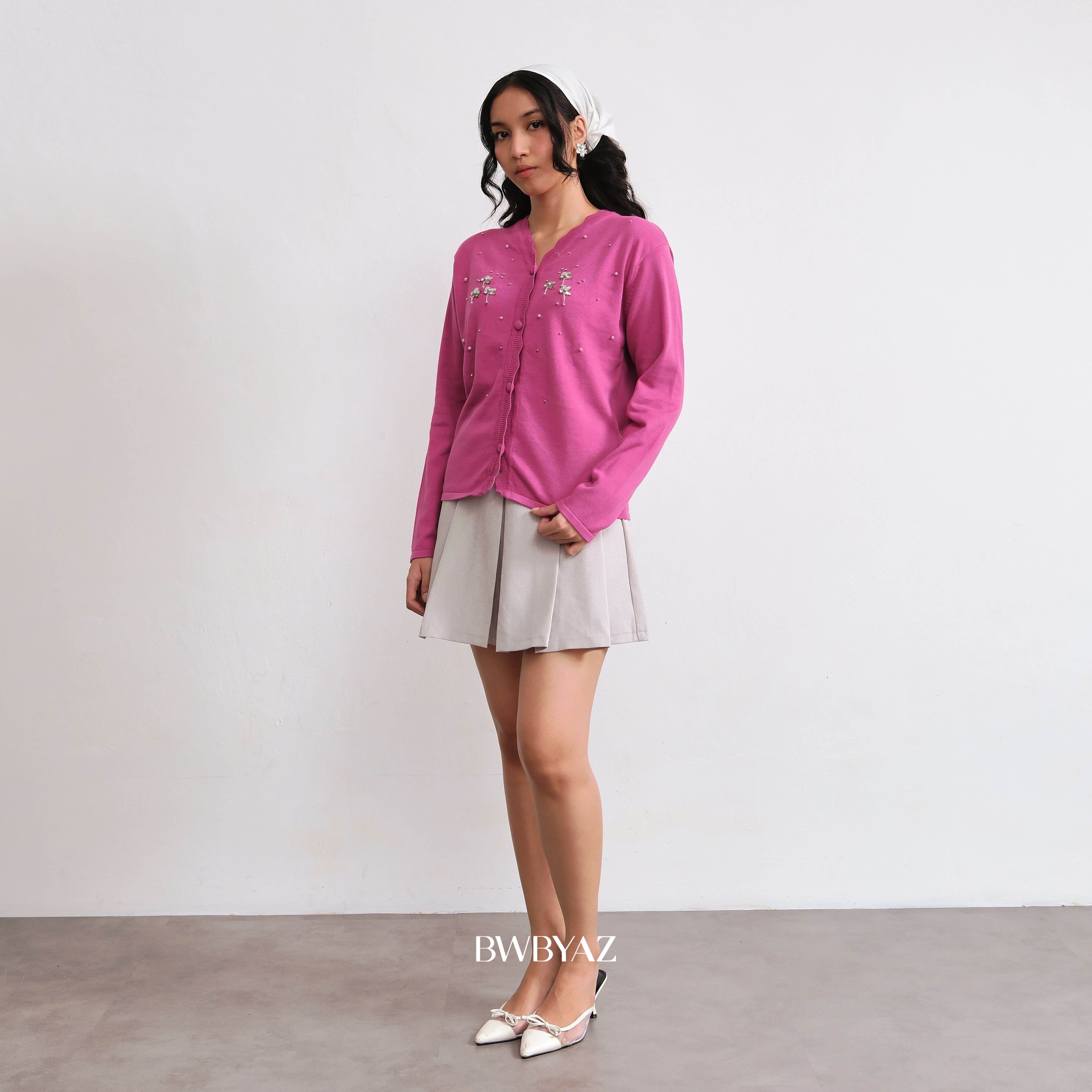 BWBYAZ - Kania Sparkle Cardigan (READY STOCK)