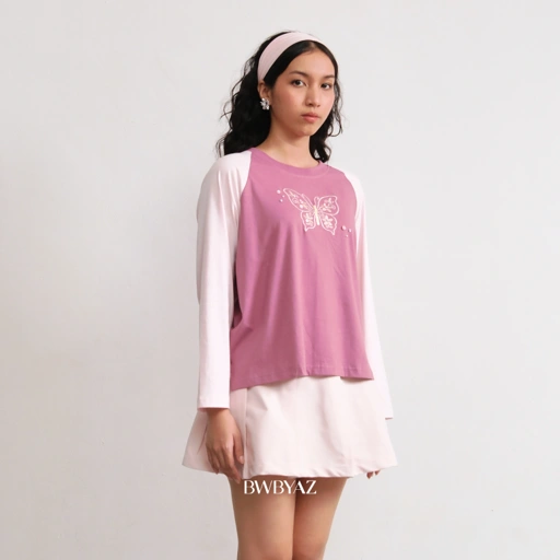 BWBYAZ - Kiara Twotone Top (READY STOCK)