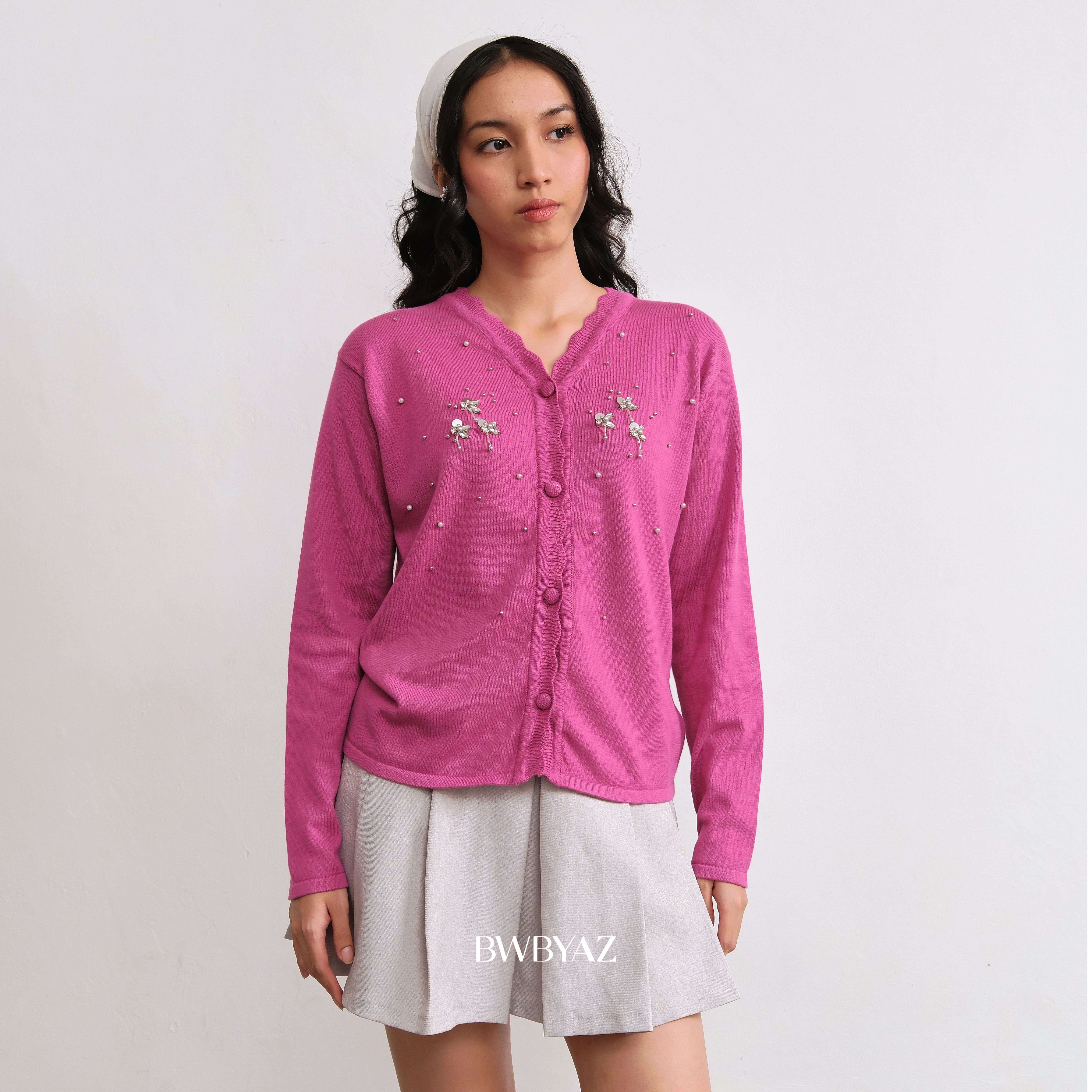 BWBYAZ - Kania Sparkle Cardigan (READY STOCK)