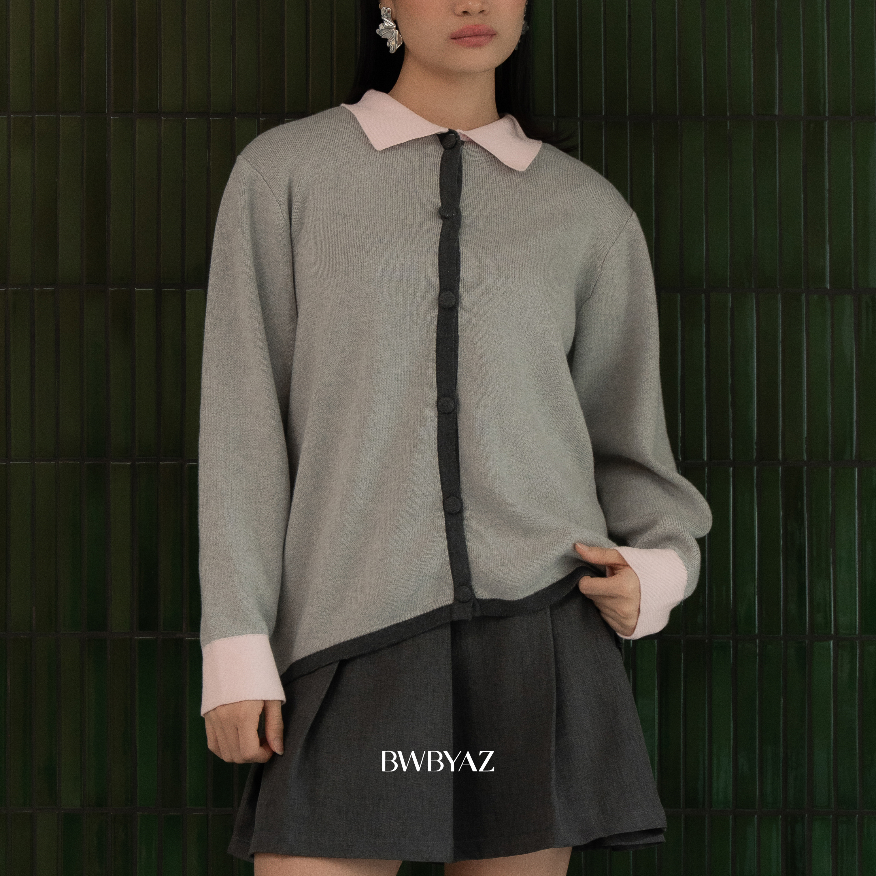 BWBYAZ STAPLE EASE- Sora Knit Shirt (READY STOCK)