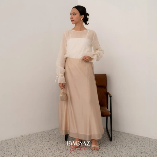 BWBYAZ SIGNATURE - ELOIR SHEER SKIRT (READYSTOCK)