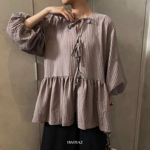 Image of BWBYAZ - AYUNDARI PLEATS OUTER (READY STOCK)