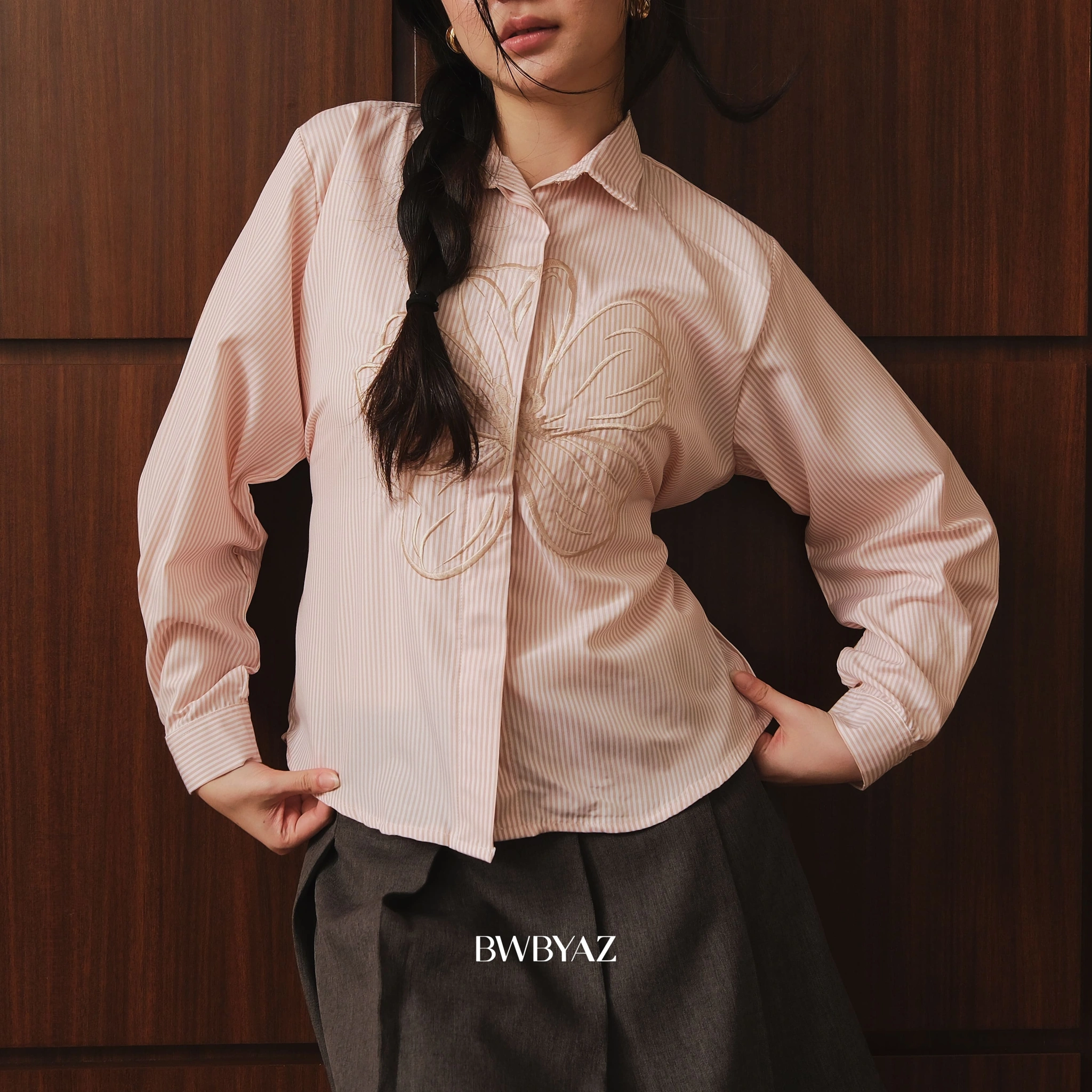 BWBYAZ - Sasmita Blooming Shirt Pattern