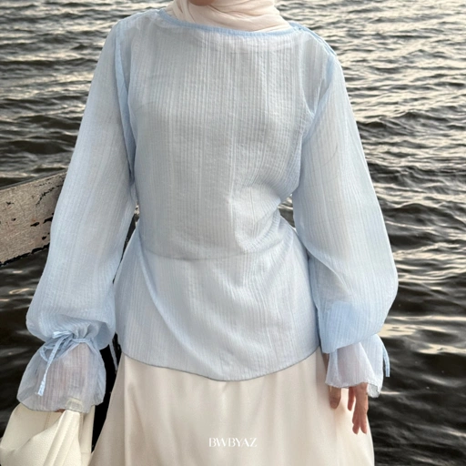 Image of SHIREEN FLARE TOP LONG SLEEVE [READY STOCK]