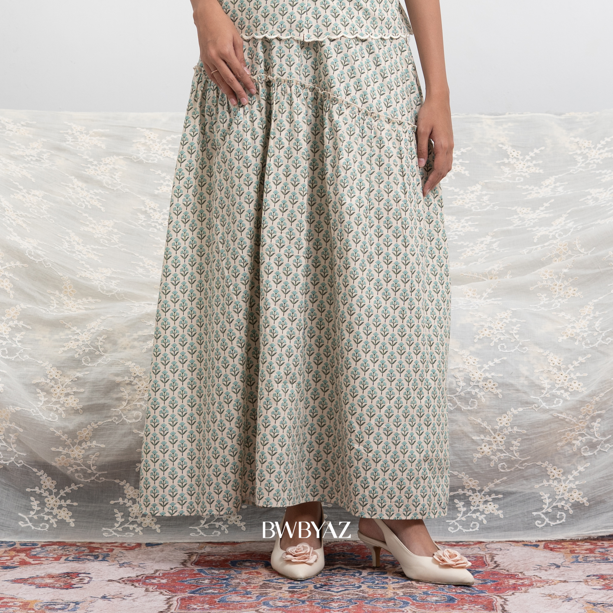 BWBYAZ RONA JELITA JMFW COLLECTION - Safina Asymmetrical Skirt (READY STOCK)