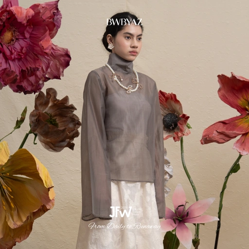 Image of BWBYAZ JFW COLLECTION - Shanara Flare Top (READY STOCK)