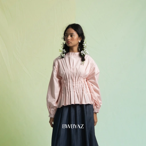 Image of BWBYAZ - Ramita Pleated Top