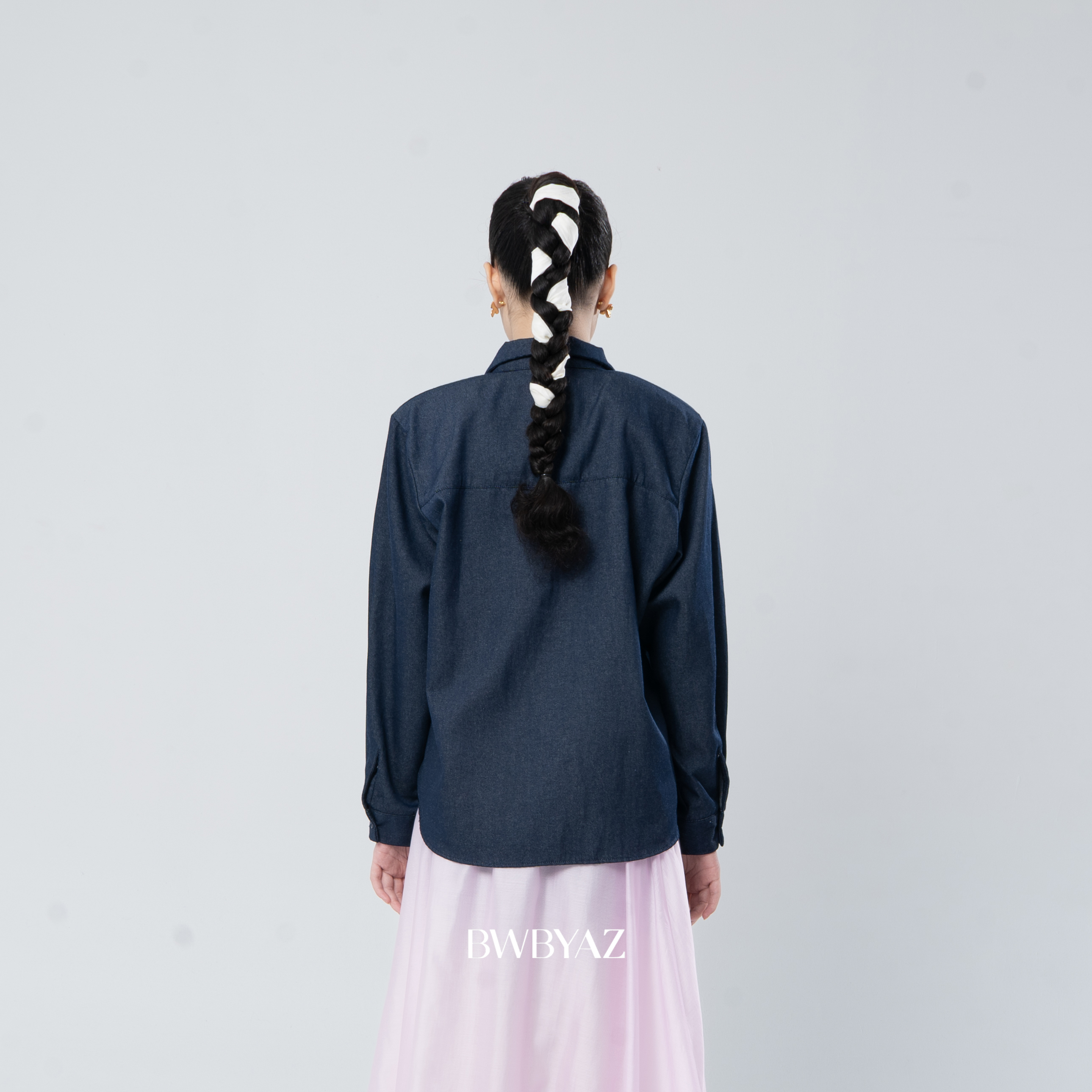 BWBYAZ - Caroline Blooming Shirt (READY STOCK)