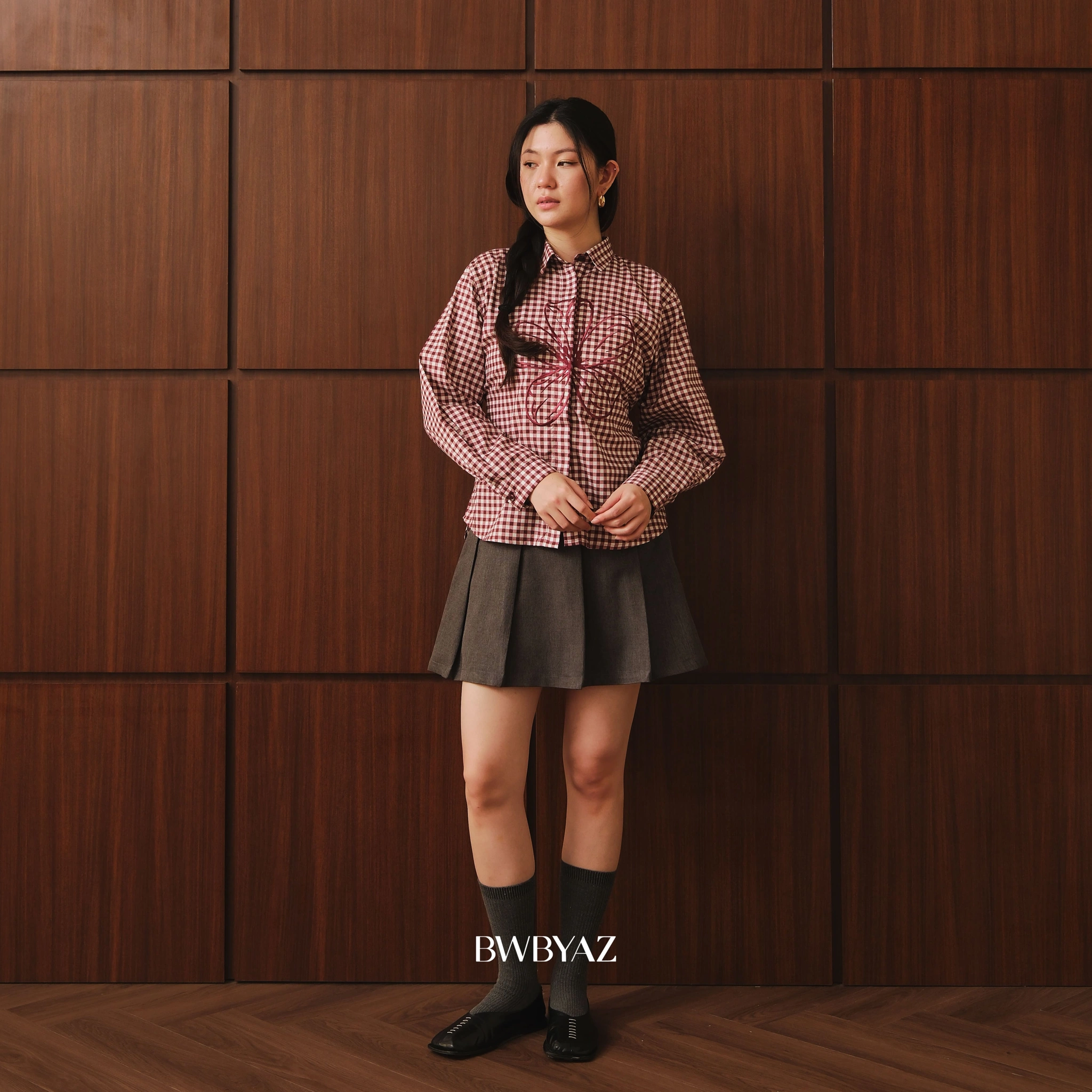 BWBYAZ - Sasmita Blooming Shirt Pattern