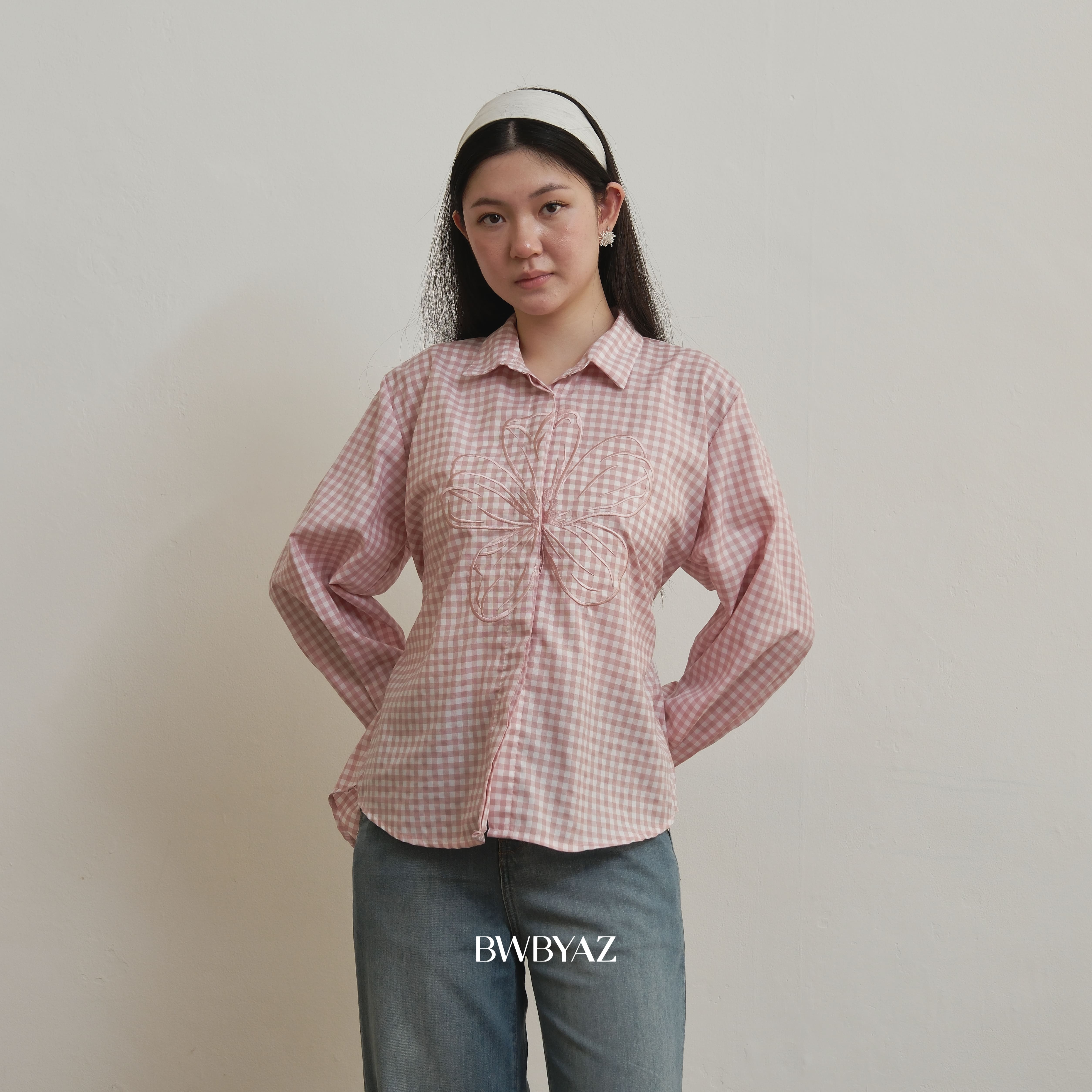 BWBYAZ - Sasmita Blooming Shirt (READY STOCK)