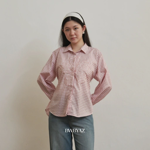 BWBYAZ - Sasmita Blooming Shirt (READY STOCK)