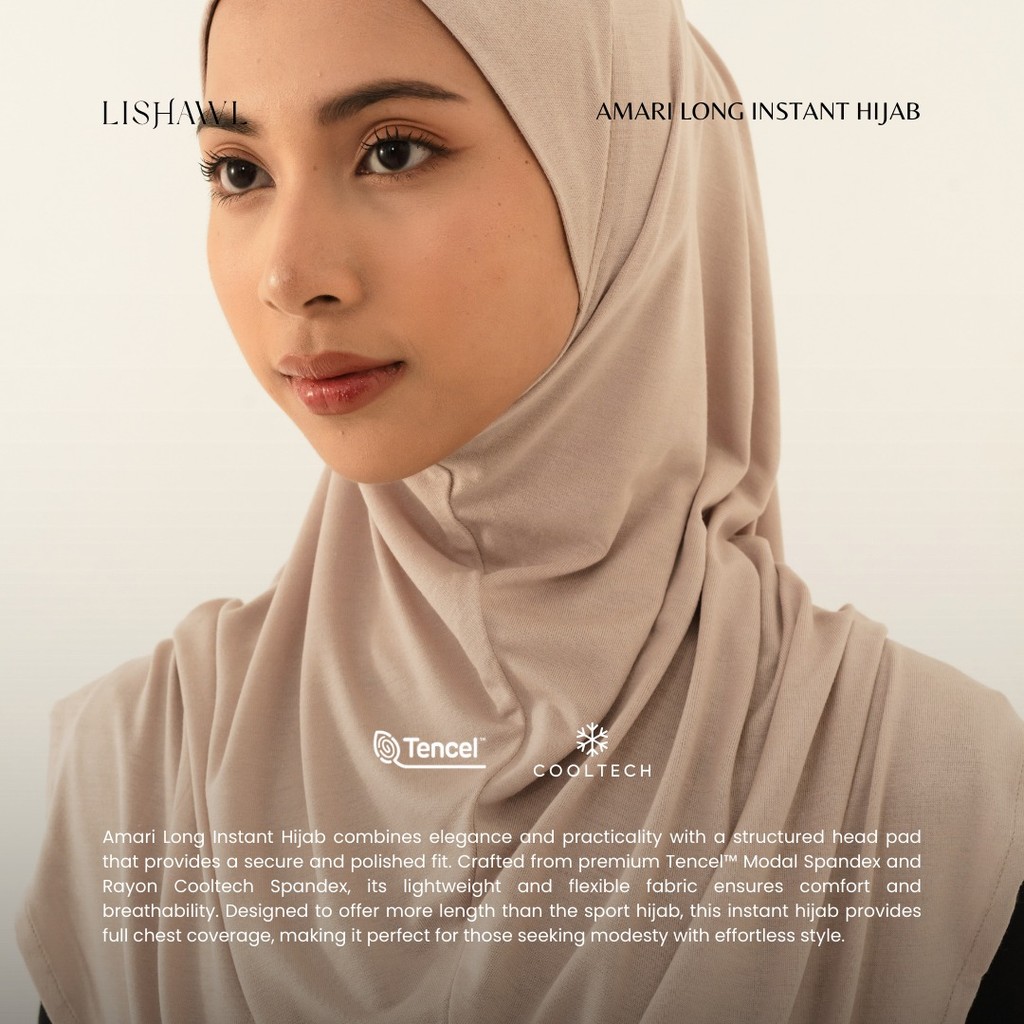 LISHAWL - Amari Long Instan Hijab (READY STOCK)