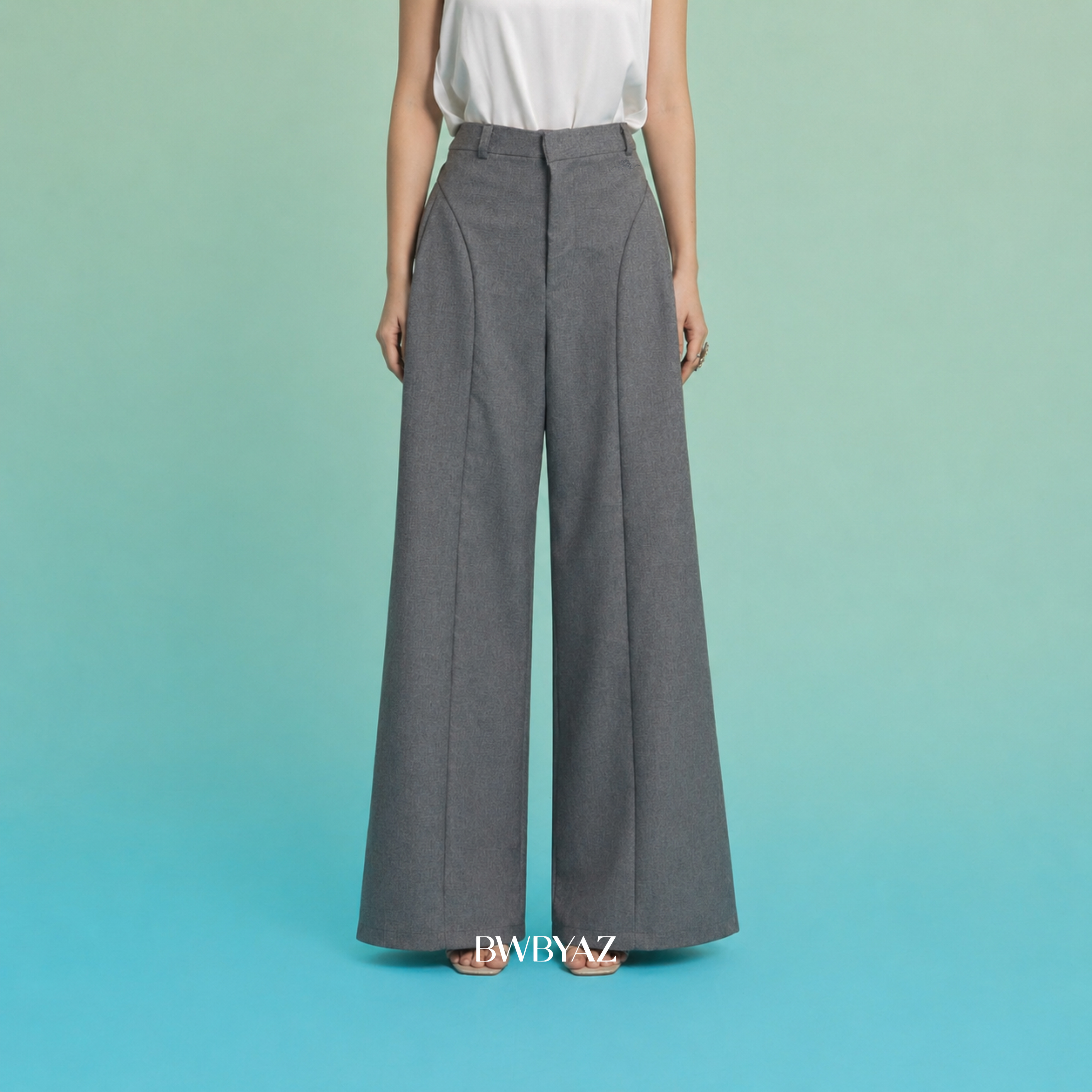 BWBYAZ - Azalea Flare Pants (READY STOCK)